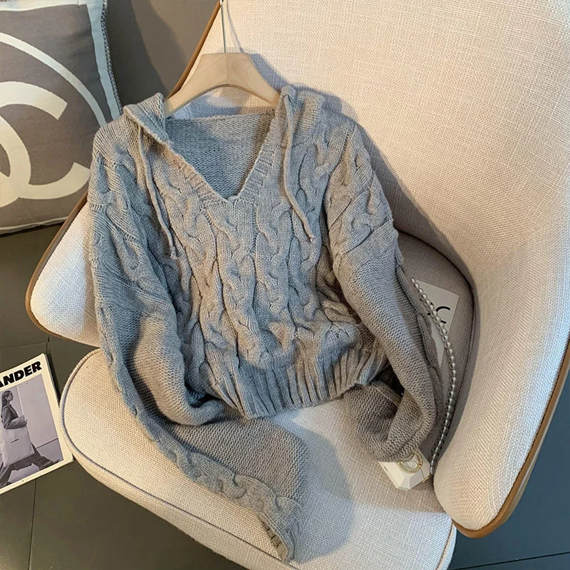 Women Sweater Long Sleeve Top Knitted Pullover Female V-Neck Fashion Winter Basic Clothing Soild s G177
Women Sweater Long Sleeve Top Knitted Pullover Female V-Neck Fashion Winter Basic Clothing Soild s G177