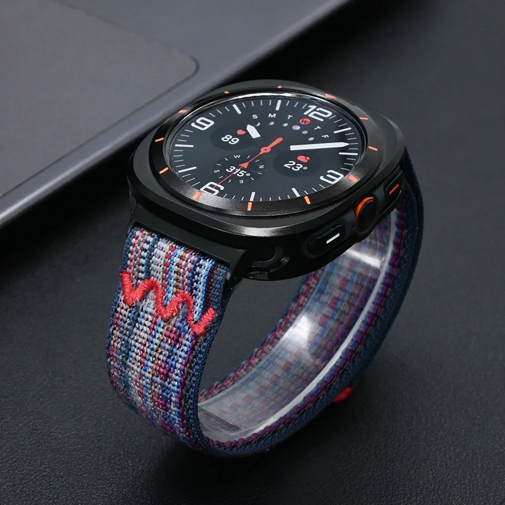 NO GAPS Trail Loop Strap for Samsung Galaxy Band Ultra 47mm Nylon Sport Band+case for Galaxy Ultra Replaced Bracelet Accessories
NO GAPS Trail Loop Strap for Samsung Galaxy Band Ultra 47mm Nylon Sport Band+case for Galaxy Ultra Replaced Bracelet Accessories