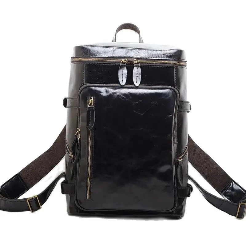 Zency Men's Shoulder Bag Cowhide Leather Large Travel Backpack Computer Bag Schoolbag Retro Business Backpack Genuine Leather
Zency Men's Shoulder Bag Cowhide Leather Large Travel Backpack Computer Bag Schoolbag Retro Business Backpack Genuine Leather
