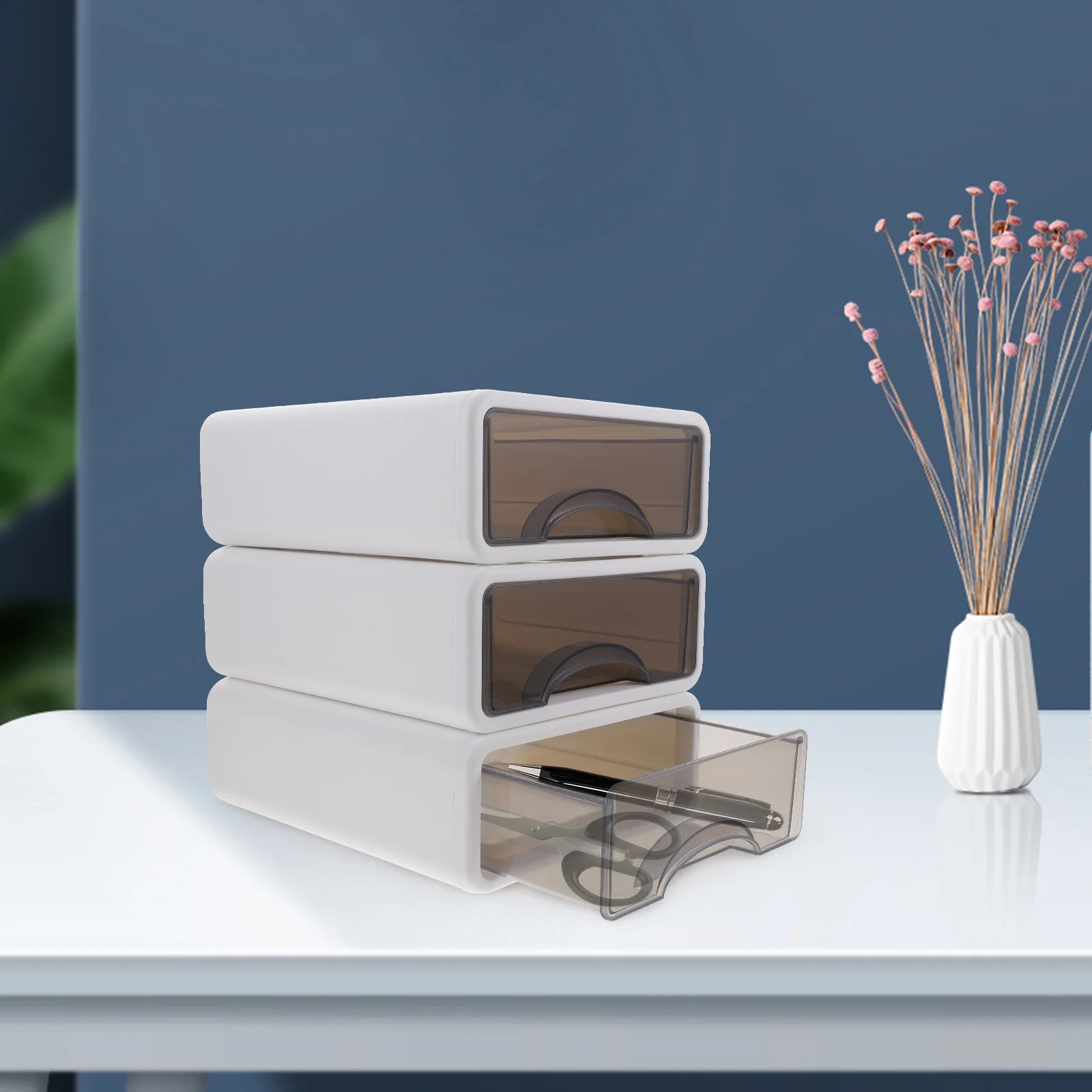 3 Pcs Drawer Storage Box Drawers Unit Small Plastic Container with Mini Style Case Stationery Desk Organizer Vanity
3 Pcs Drawer Storage Box Drawers Unit Small Plastic Container with Mini Style Case Stationery Desk Organizer Vanity
