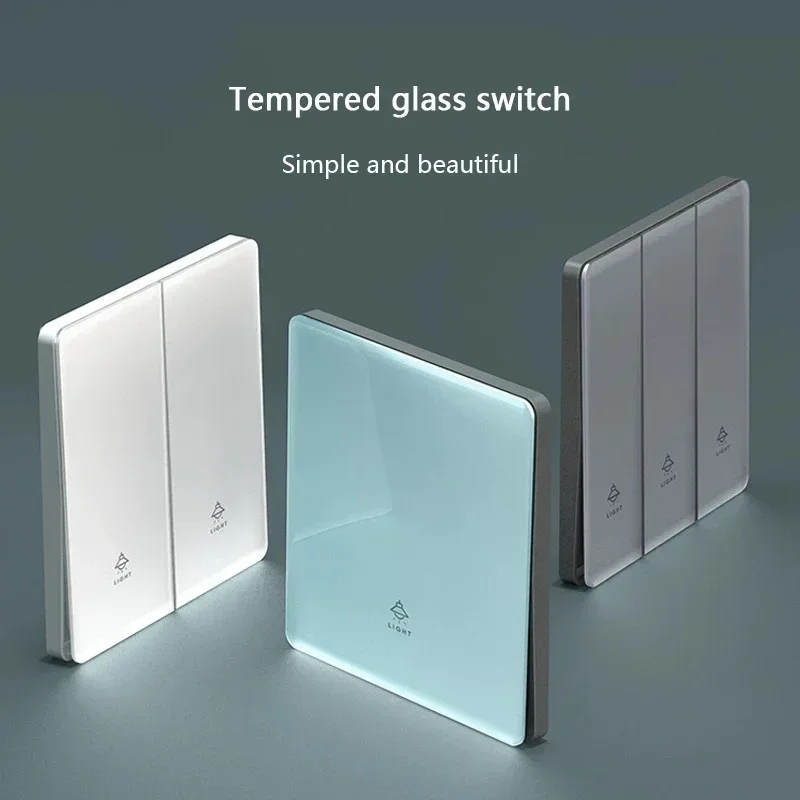 86 Type White Universal Wall Light Switch Tempered Glass EU Korea electrical Switch 220V 1/2/3/4 Gang 1/2 Way button Wall Panel
86 Type White Universal Wall Light Switch Tempered Glass EU Korea electrical Switch 220V 1/2/3/4 Gang 1/2 Way button Wall Panel