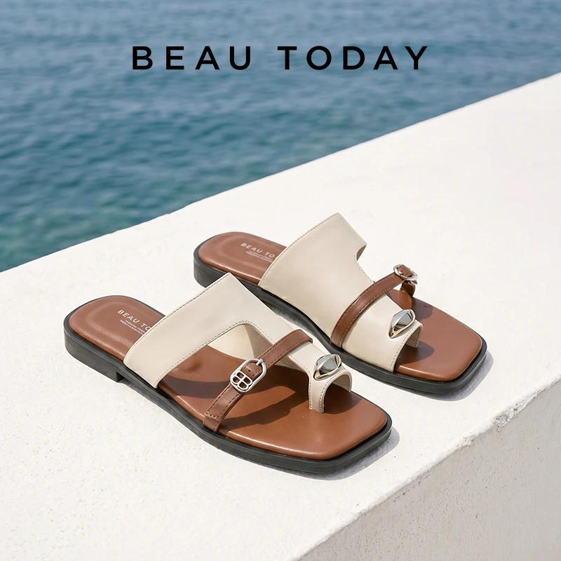BEAUTODAY Casual Slippers Women Genuine Cow Leather Metal Decoration Open Toe Slippers Outdoor Ladies Shoes 36387
BEAUTODAY Casual Slippers Women Genuine Cow Leather Metal Decoration Open Toe Slippers Outdoor Ladies Shoes 36387