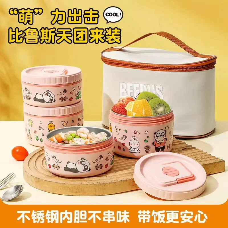 Microwave heating bento lunch box Cartoon lunchbox Stainless steel lunch box for kids Portable food warmer storage container
Microwave heating bento lunch box Cartoon lunchbox Stainless steel lunch box for kids Portable food warmer storage container