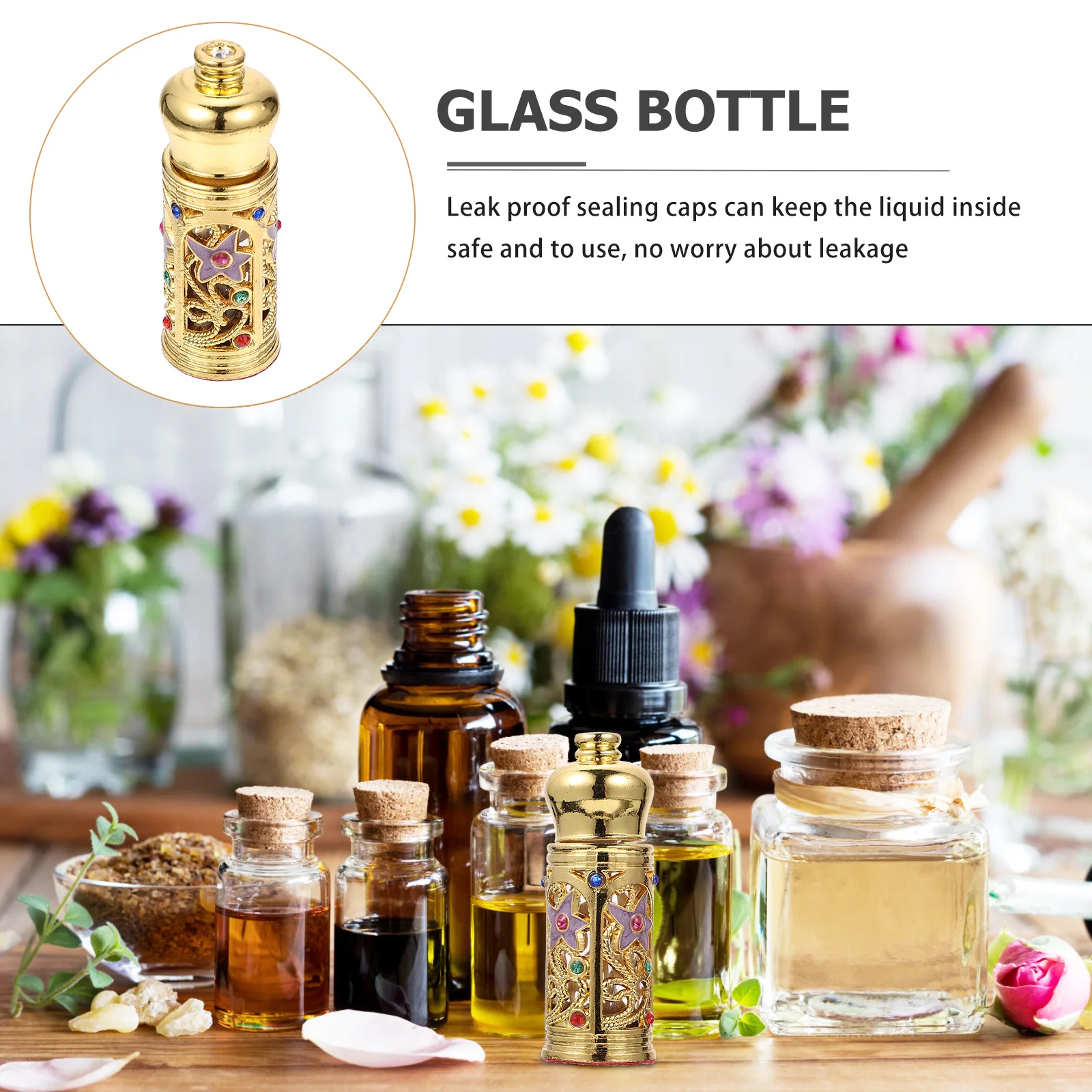 Middle Eastern Perfume Bottle Glass Essential Oil Dropper Empty Container for Aromatherapy Travel Decor Women Gift
Middle Eastern Perfume Bottle Glass Essential Oil Dropper Empty Container for Aromatherapy Travel Decor Women Gift