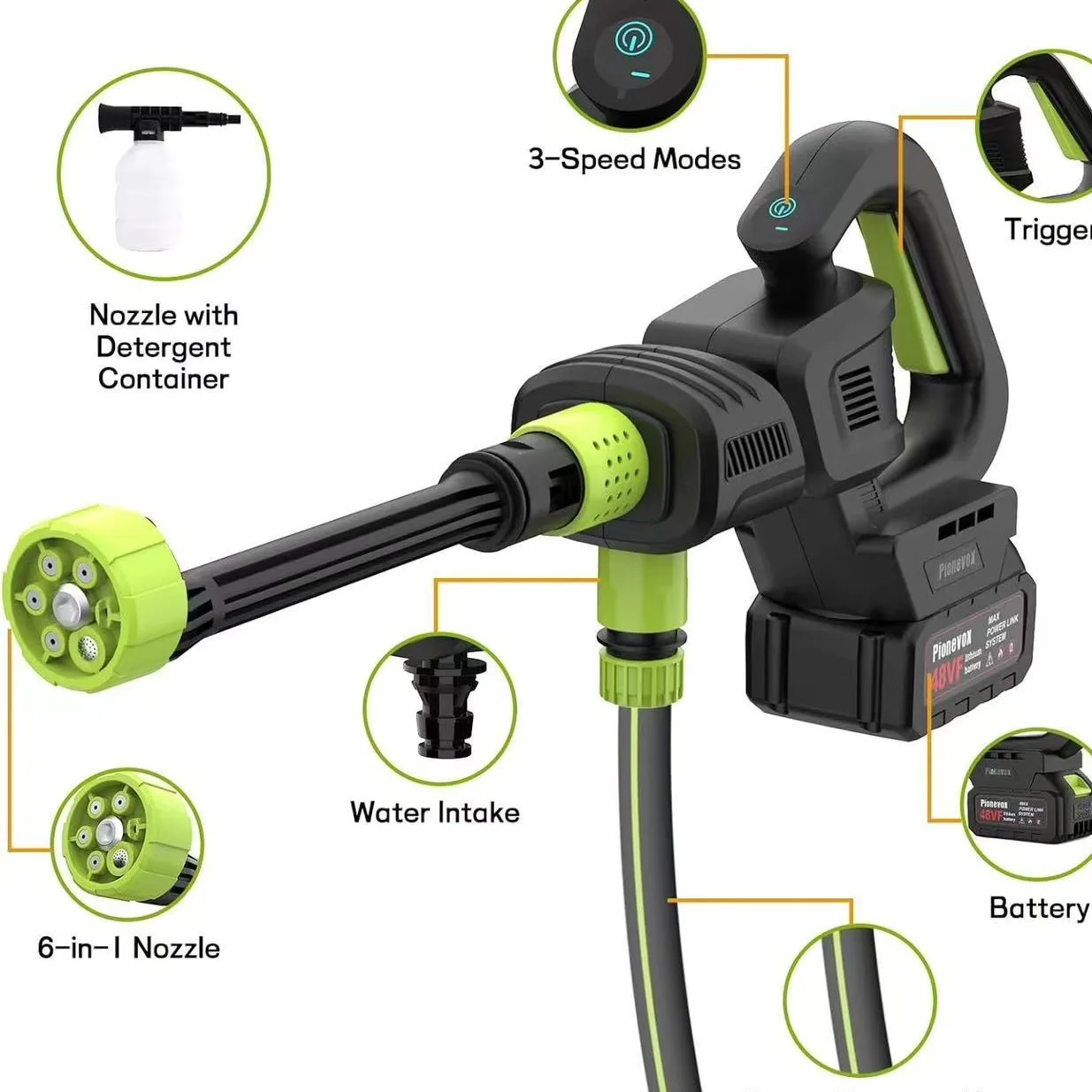 High pressure household electric car wash portable wireless car wash water machine lithium battery rechargeable car wash
High pressure household electric car wash portable wireless car wash water machine lithium battery rechargeable car wash