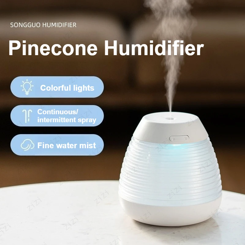 Портативный мини-увлажнитель воздуха USB в форме шишки, настольный, бесшумный, ультразвуковой, с функцией ночника
Портативный мини-увлажнитель воздуха USB в форме шишки, настольный, бесшумный, ультразвуковой, с функцией ночника