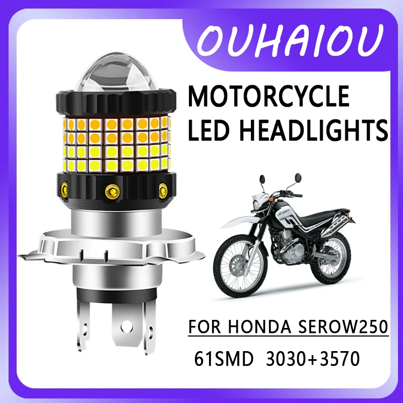 FOR HONDA SEROW250 Motorcycle led headlight headlight H4 yellow white dual color motorcycle headlight 12-80v
FOR HONDA SEROW250 Motorcycle led headlight headlight H4 yellow white dual color motorcycle headlight 12-80v