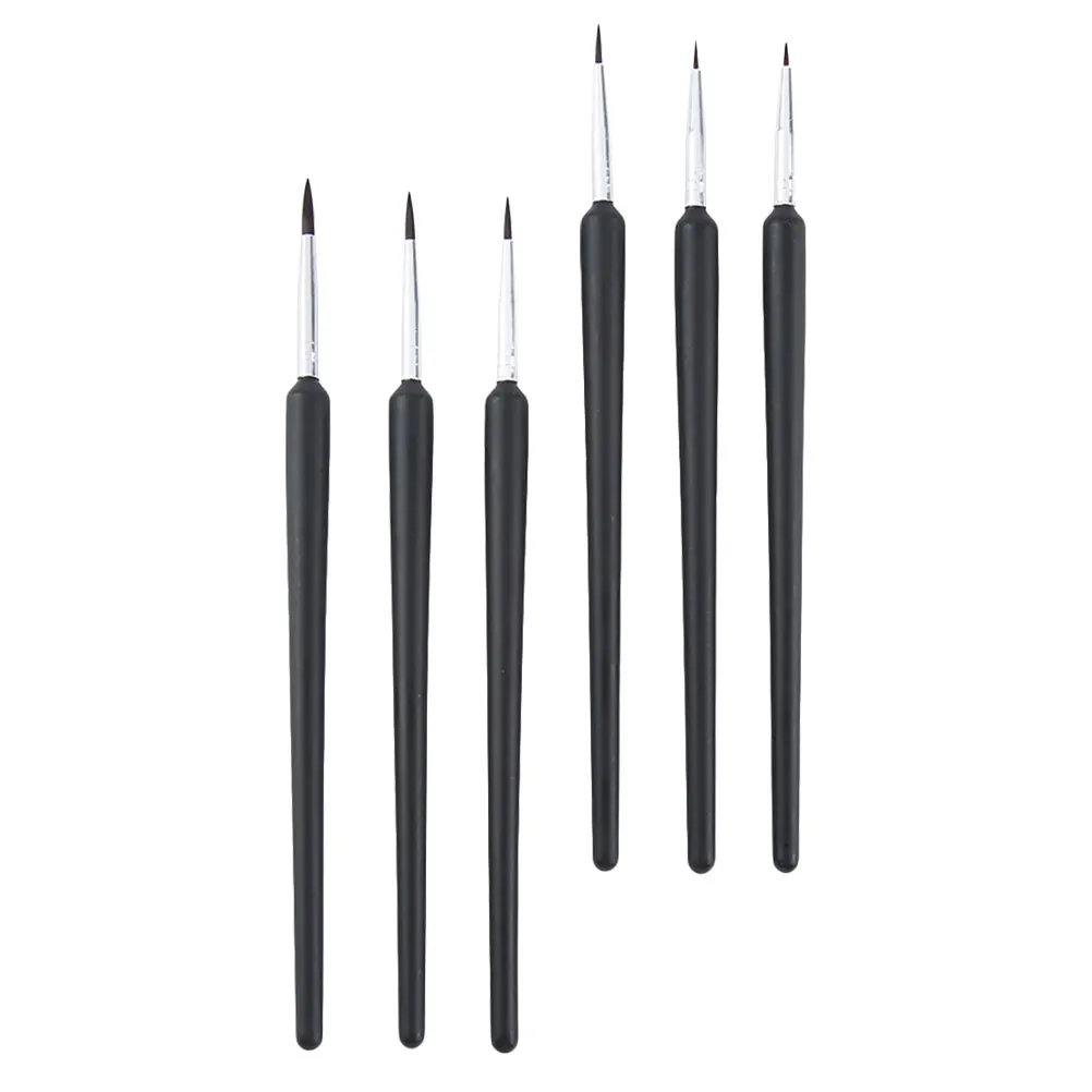 6pcs Fine Detail Paint For Acrylic Oil Painting Artist Paint Watercolor Detailing Painting Brush Nylon Artist Brush Practical
6pcs Fine Detail Paint For Acrylic Oil Painting Artist Paint Watercolor Detailing Painting Brush Nylon Artist Brush Practical