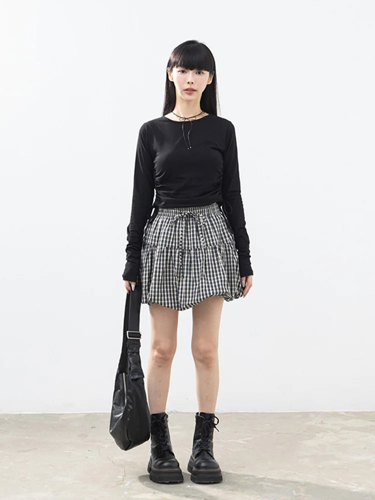 Queenop Autumn Winter New Plaid Dstring Balloon ort Skirt Breathable Cotton High Waist Puffy Skirt for Women
Queenop Autumn Winter New Plaid Dstring Balloon ort Skirt Breathable Cotton High Waist Puffy Skirt for Women