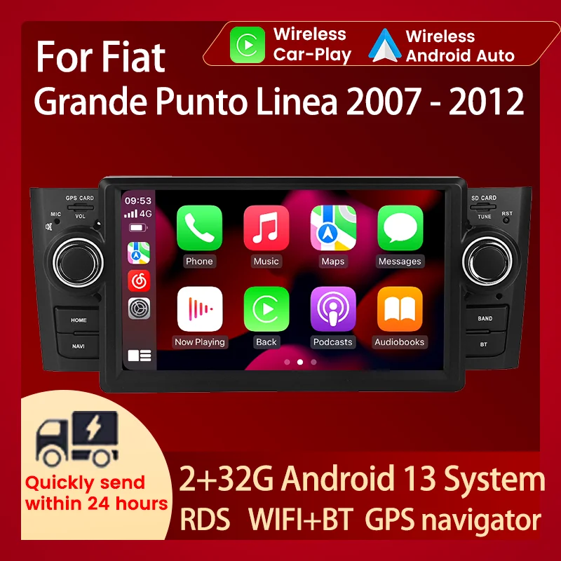 Android Car Radio Navigation GPS Audio FM RDS Multimedia Player For Fiat Grande Punto Linea 2007 - 2012 NO DVD With buttons BT
Android Car Radio Navigation GPS Audio FM RDS Multimedia Player For Fiat Grande Punto Linea 2007 - 2012 NO DVD With buttons BT