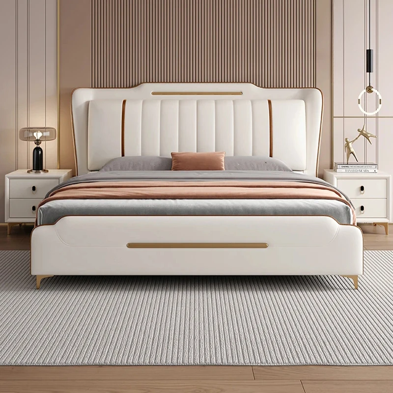 High End Children Bed Waterproof Night Stand Leather Wood Modern Bed Floor Luxury Design Muebles Para Dormitorio Furniture
High End Children Bed Waterproof Night Stand Leather Wood Modern Bed Floor Luxury Design Muebles Para Dormitorio Furniture