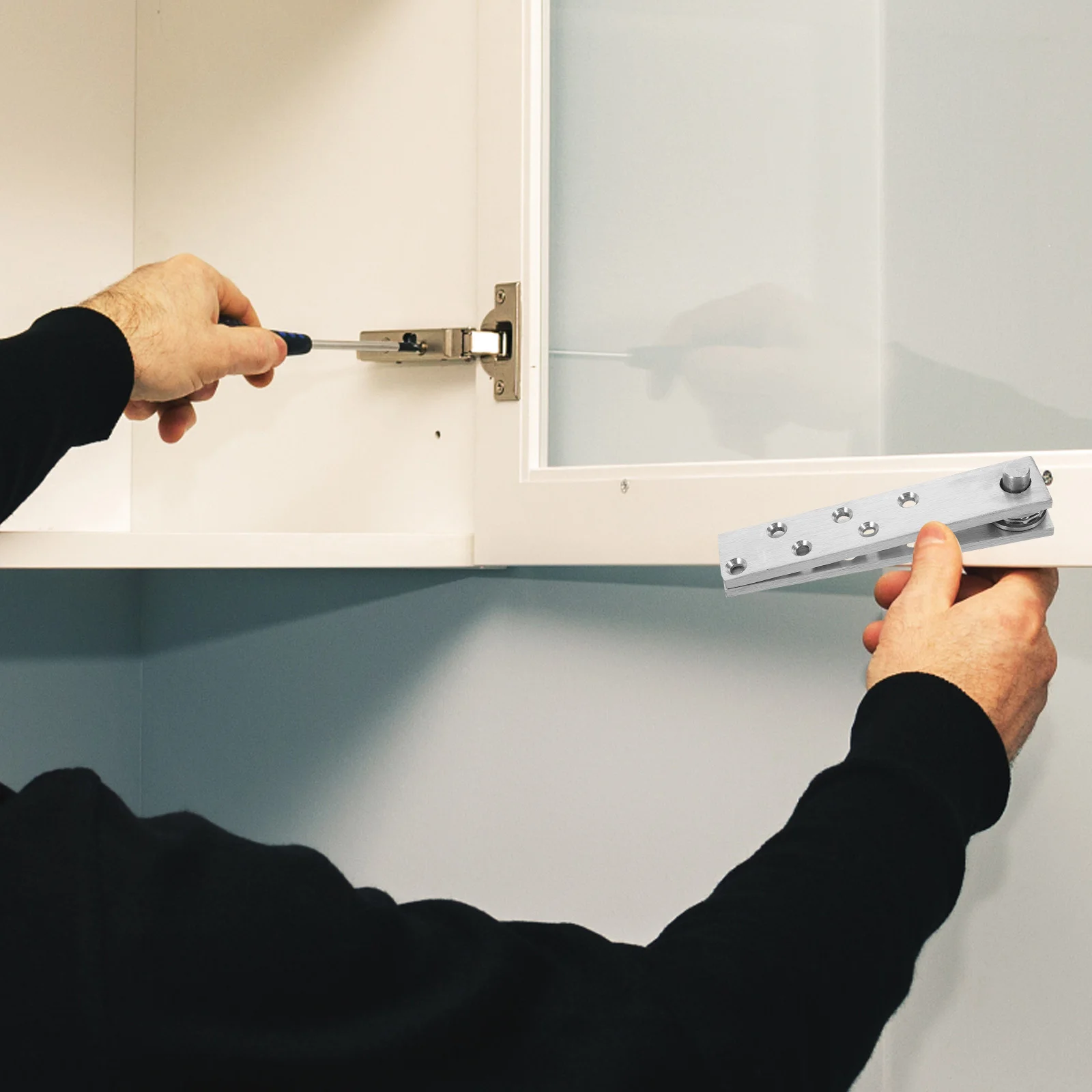 1Set Stainless Steel Heavy Duty Hidden Door Pivot Hinge 360 Degree Rotation Invisible Concealed Door Hardware 5.8mm Thick
1Set Stainless Steel Heavy Duty Hidden Door Pivot Hinge 360 Degree Rotation Invisible Concealed Door Hardware 5.8mm Thick