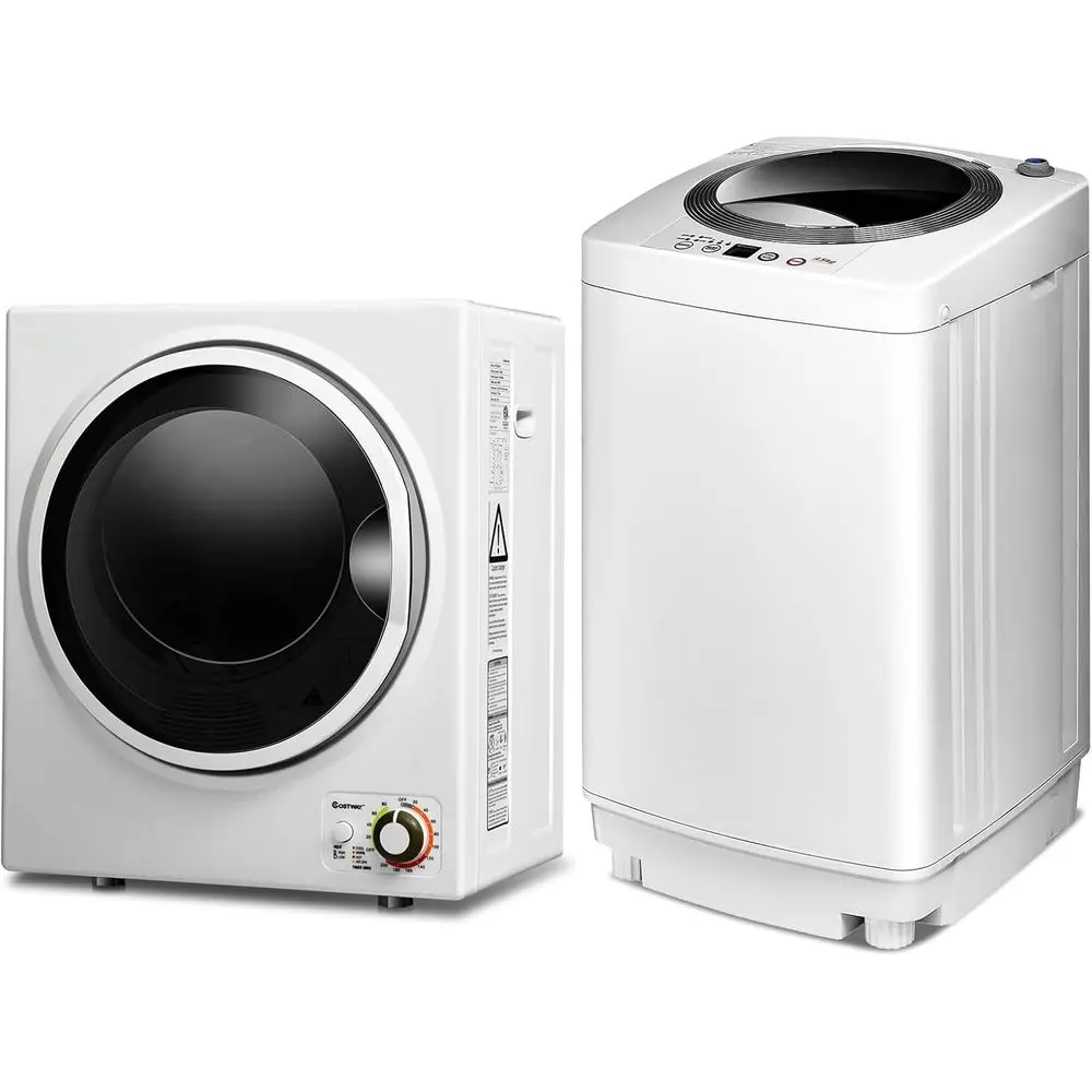 Portable 8LB Washing Machine with 6 Cycles & 1.5 Cu. Ft. Tumble Dryer Combo for Home, Apartment, Dorm, RV
Portable 8LB Washing Machine with 6 Cycles & 1.5 Cu. Ft. Tumble Dryer Combo for Home, Apartment, Dorm, RV