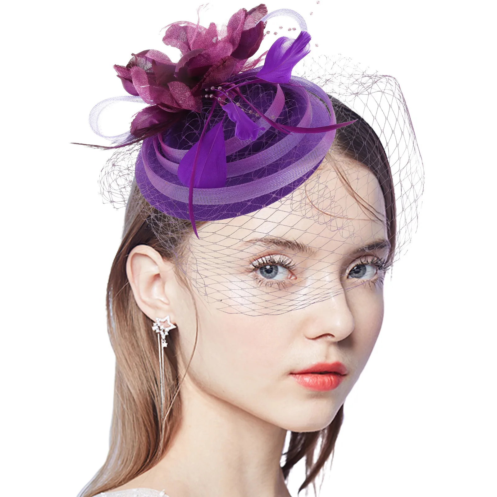 Fascinator Headband Elegant Stylish Light Bridal Headdress for Wedding Tea Party Banquet Hair Accessory Women Women Headdress
Fascinator Headband Elegant Stylish Light Bridal Headdress for Wedding Tea Party Banquet Hair Accessory Women Women Headdress