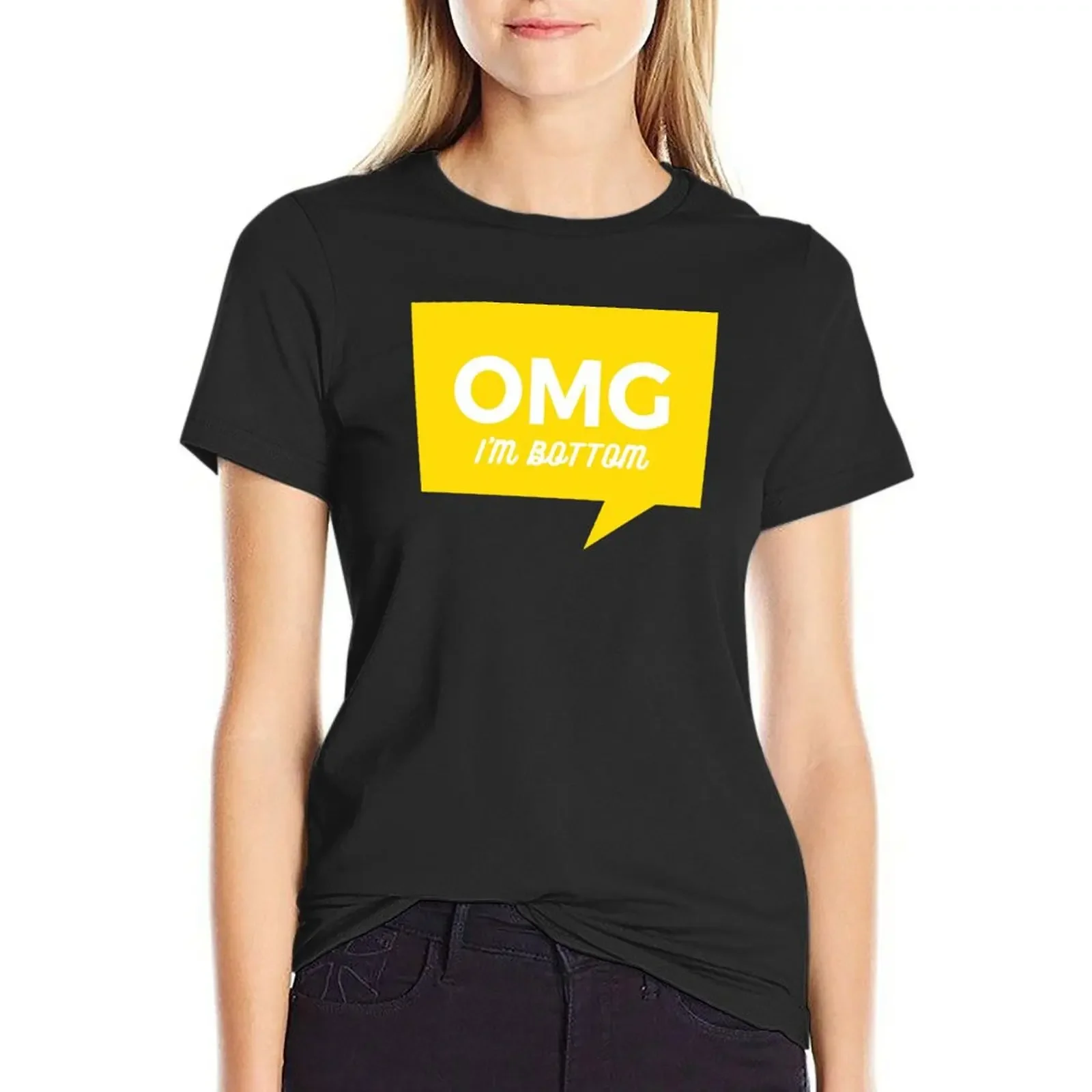 OMG i'm bottom T-Shirt kawaii clothes shirts graphic tees animal print rock and roll t shirts for Women
OMG i'm bottom T-Shirt kawaii clothes shirts graphic tees animal print rock and roll t shirts for Women