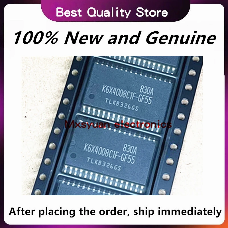 10 шт./лот, оригинальный K6X4008C1F-GF55 K6X4008 SOP32, 100% новый и подлинный
10 шт./лот, оригинальный K6X4008C1F-GF55 K6X4008 SOP32, 100% новый и подлинный
