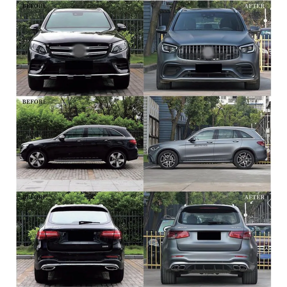 Уникальный обвес для Mercedes-Benz GLC-класса W253. Обновление на новый внешний вид AMG63S.
Уникальный обвес для Mercedes-Benz GLC-класса W253. Обновление на новый внешний вид AMG63S.