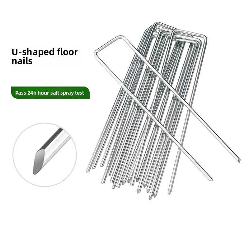 Galvanized U-shaped Pegs with Oblique Tips for Garden Fixing, Turf Ground Cloth Pegs, Greenhouse and Orchard Film Pegs Set
Galvanized U-shaped Pegs with Oblique Tips for Garden Fixing, Turf Ground Cloth Pegs, Greenhouse and Orchard Film Pegs Set
