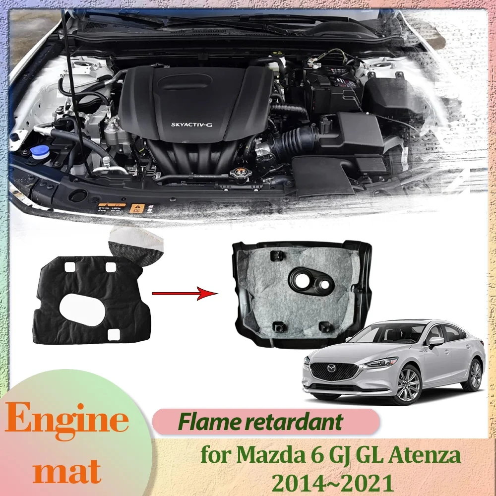 Car Engine Mat for Mazda 6 Mazda6 GJ GL Atenza 2014~2021 2015 Hood Cover Insulation Liner Cotton Soundproof Heat Pad Accessories
Car Engine Mat for Mazda 6 Mazda6 GJ GL Atenza 2014~2021 2015 Hood Cover Insulation Liner Cotton Soundproof Heat Pad Accessories