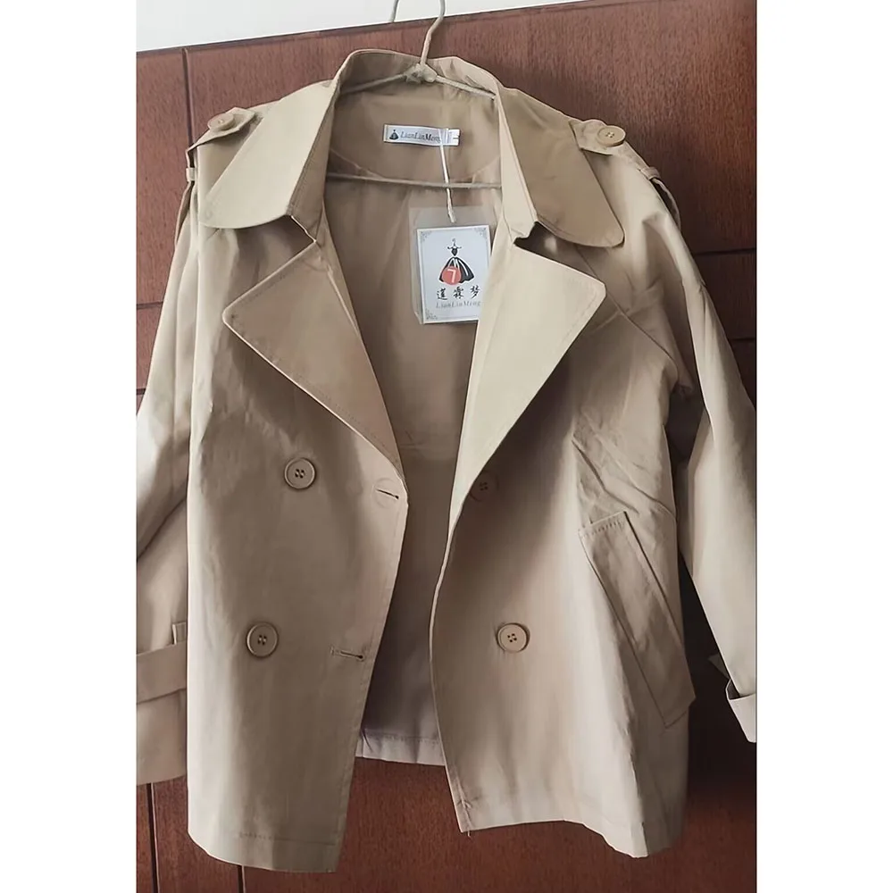Spring Autumn Female Long Sleeves Windbreaker Top Coat Korean Ladies Short Trench Jacket High-Grade Women Fashion Lined Outwear
Spring Autumn Female Long Sleeves Windbreaker Top Coat Korean Ladies Short Trench Jacket High-Grade Women Fashion Lined Outwear