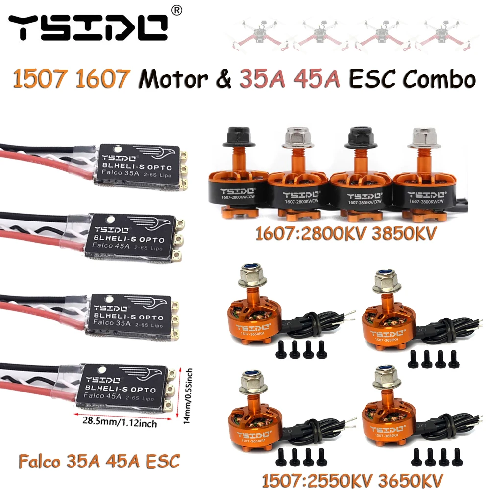 1 507 1607 Бесщеточный двигатель M5 Вал с Falco BLHeli_S 35A 45A ESC 2-6S Lipo для FPV QAV250 X210 RC Racing Drone Multicopter DIY
1 507 1607 Бесщеточный двигатель M5 Вал с Falco BLHeli_S 35A 45A ESC 2-6S Lipo для FPV QAV250 X210 RC Racing Drone Multicopter DIY