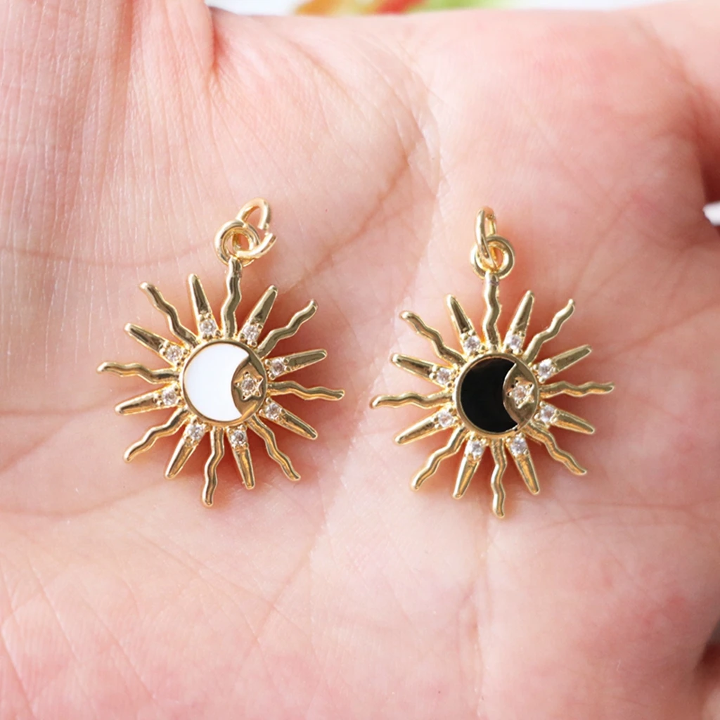 10Pcs/18K Gold Plated Brass With Zircon Sun Charms,charms For Jewelry,Inlaid Zircon Sun Pendants,DIY Jewelry Making Materials
10Pcs/18K Gold Plated Brass With Zircon Sun Charms,charms For Jewelry,Inlaid Zircon Sun Pendants,DIY Jewelry Making Materials