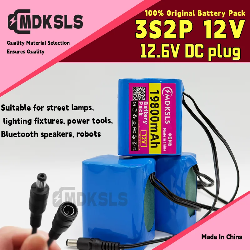 2026 New Portable 3S2P 12V 19800mah Rechargeable Li-Ion Battery, For LED Portable Rechargeable Li-ion Battery for fishing lights
2026 New Portable 3S2P 12V 19800mah Rechargeable Li-Ion Battery, For LED Portable Rechargeable Li-ion Battery for fishing lights