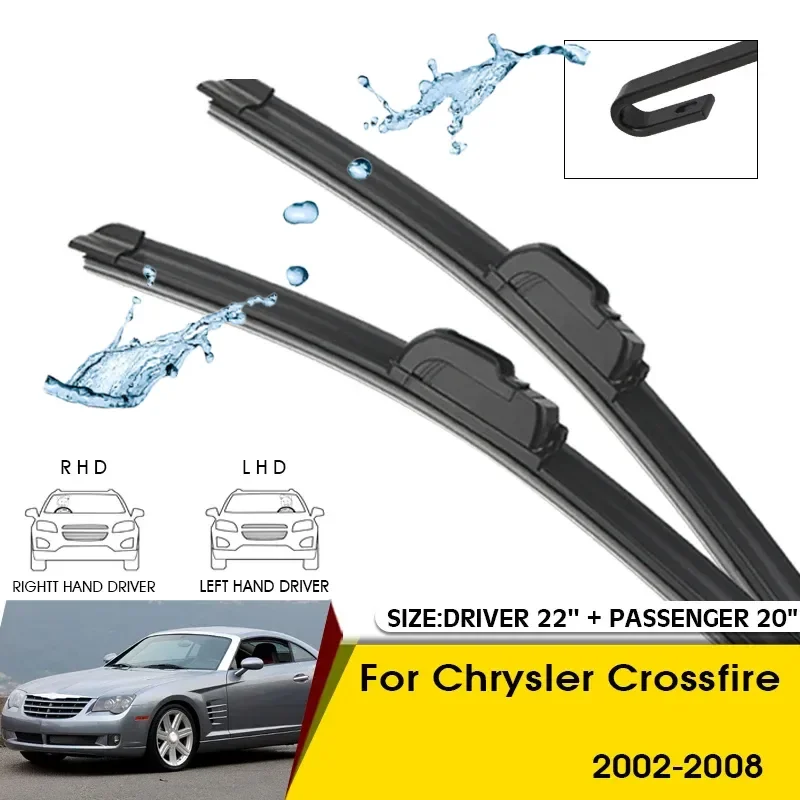Car Wiper Blades For Chrysler Crossfire 2002-2008 Windshield Windscreen Front Window Blades 22"+20" Car Accessories
Car Wiper Blades For Chrysler Crossfire 2002-2008 Windshield Windscreen Front Window Blades 22"+20" Car Accessories