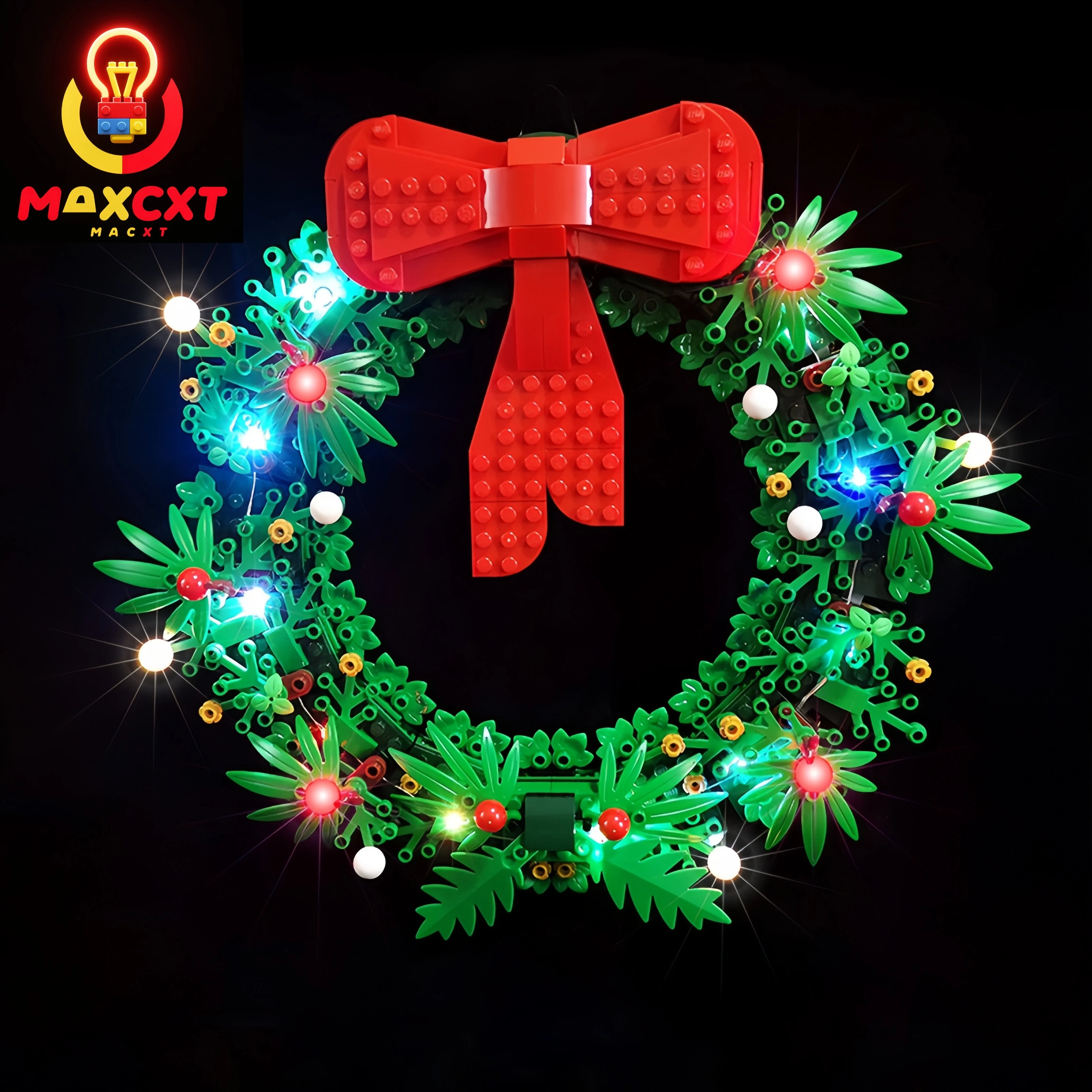 MAXCXT LED Light For LEGO 40426 Christmas Wreath Collectible DIY Decorative Lamp Christmas Gift (No LEGO)
MAXCXT LED Light For LEGO 40426 Christmas Wreath Collectible DIY Decorative Lamp Christmas Gift (No LEGO)