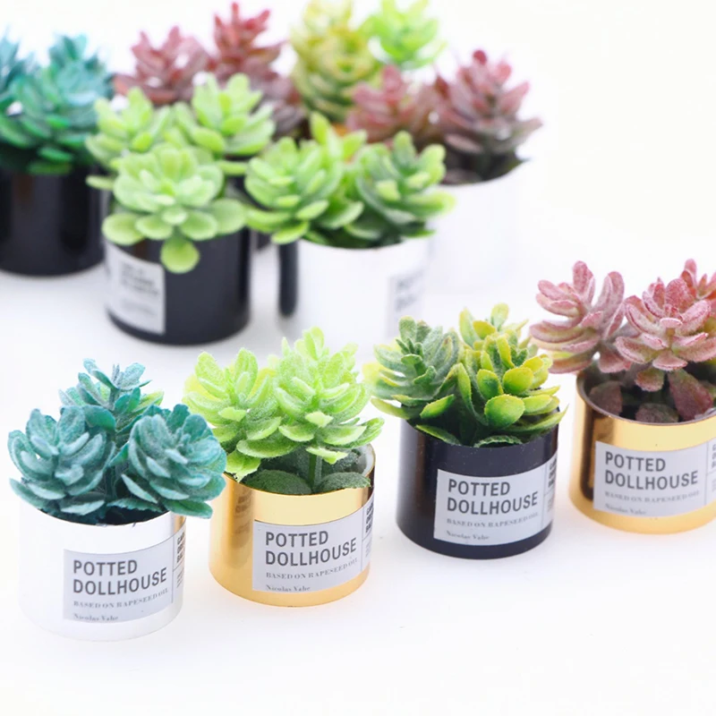 1Pc 1:12 DollHouse Miniature Succulent Potted Plant Green Plant In Pot Bonsai Home Garden Model Decor Toy Doll House Accessories
1Pc 1:12 DollHouse Miniature Succulent Potted Plant Green Plant In Pot Bonsai Home Garden Model Decor Toy Doll House Accessories