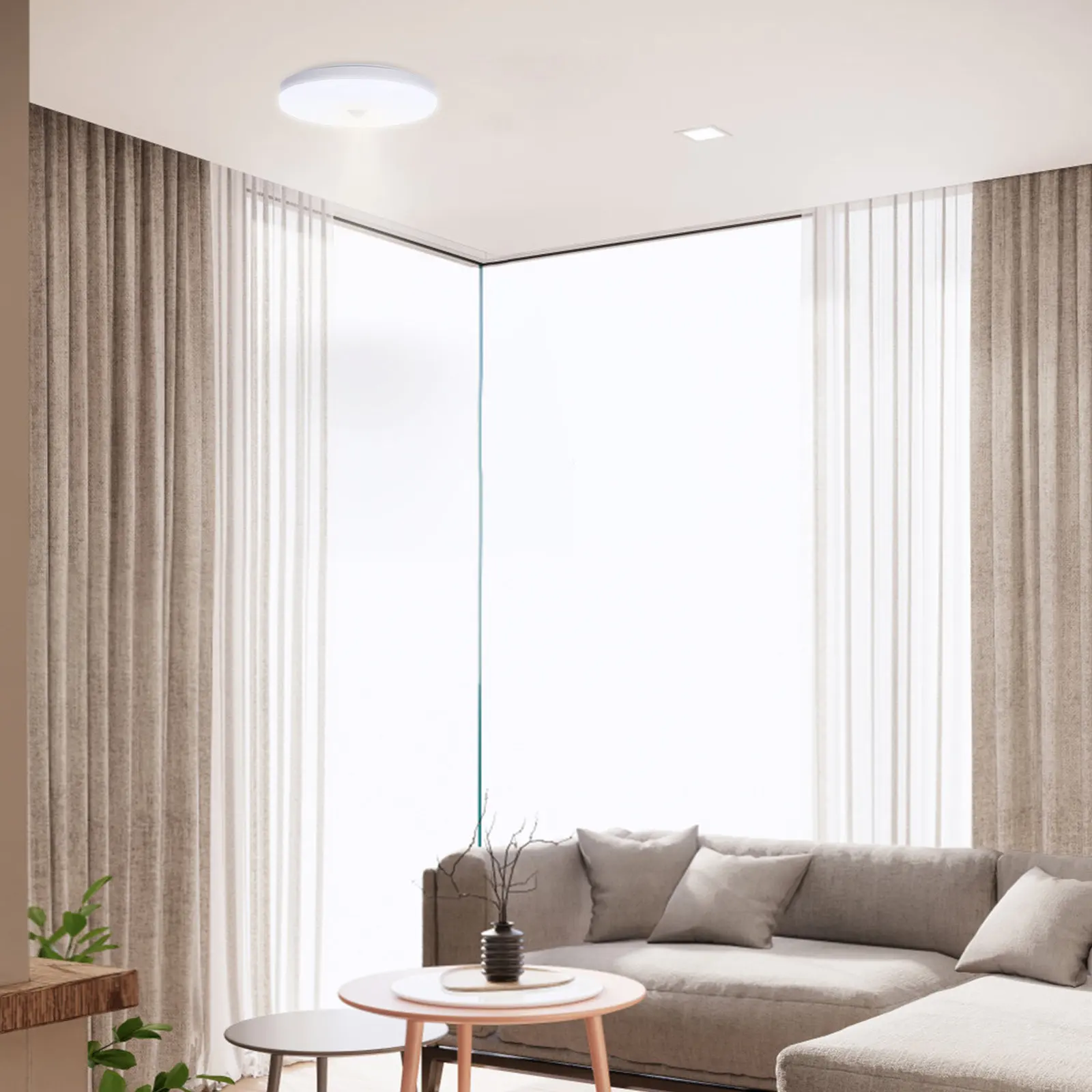 Motion Sensor LED Ceiling Light Wireless Light Easy Install for Stairs Closet Hallway Indoor Security Lamp
Motion Sensor LED Ceiling Light Wireless Light Easy Install for Stairs Closet Hallway Indoor Security Lamp