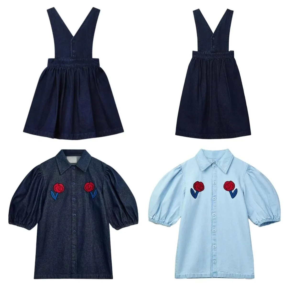 Kids Clothes for Boys Girls Cute Flower Denim Shirts Dress Children's Suspender Strap Dress Kids Clothes
Kids Clothes for Boys Girls Cute Flower Denim Shirts Dress Children's Suspender Strap Dress Kids Clothes