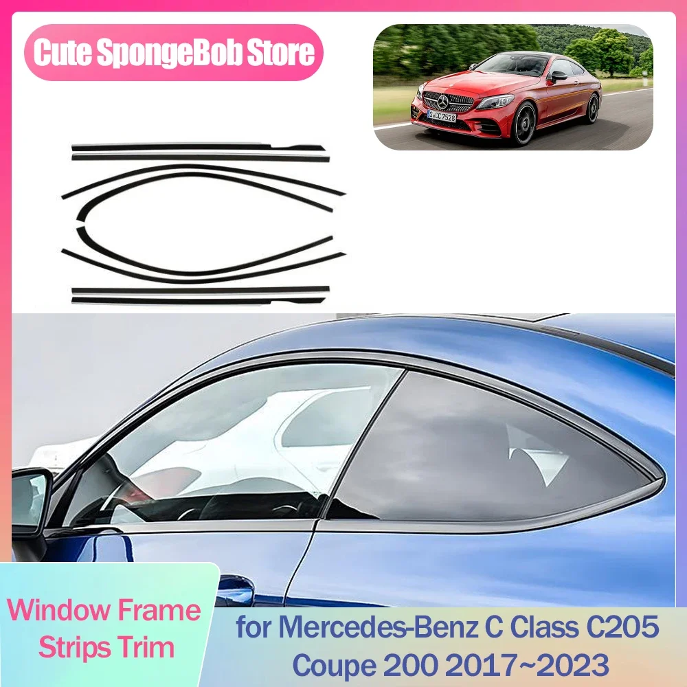 Window Frame Strips Trim for Mercedes-Benz C Class C205 Coupe 200 2017~2023 Cover Black Stainless Steel Car Styling Accessories
Window Frame Strips Trim for Mercedes-Benz C Class C205 Coupe 200 2017~2023 Cover Black Stainless Steel Car Styling Accessories