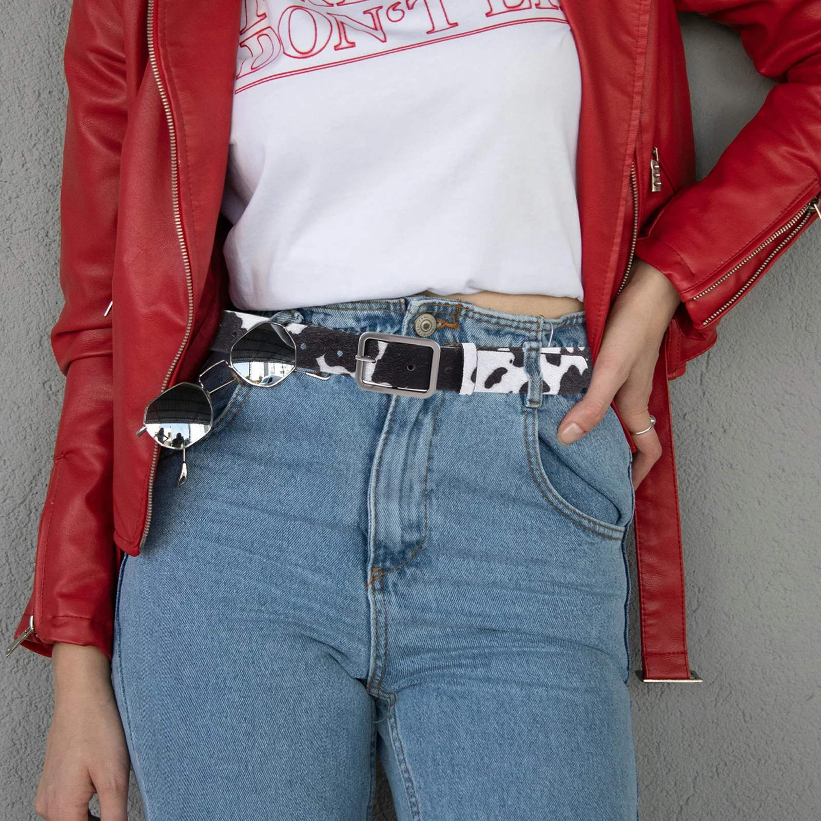 Cows Pattern Belt Women PU Adjustable Waist Belts Female Decor Girdle Creative Street Fashion Party Performance
Cows Pattern Belt Women PU Adjustable Waist Belts Female Decor Girdle Creative Street Fashion Party Performance