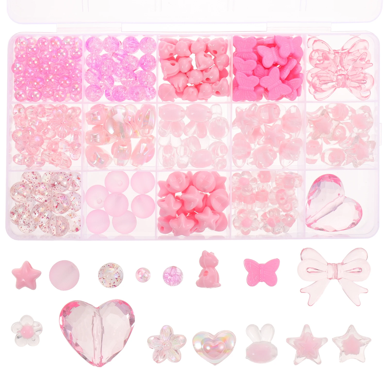 Acrylic for Crafts Brightly Colored Decorative DIY Beads Bracelet Making Jewelry Garland Pink Flower Loose Beads
Acrylic for Crafts Brightly Colored Decorative DIY Beads Bracelet Making Jewelry Garland Pink Flower Loose Beads