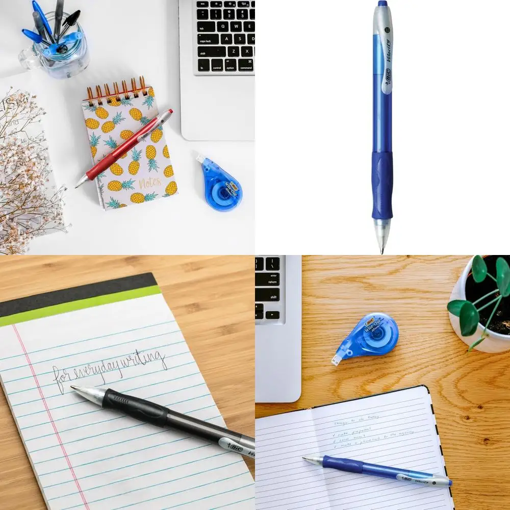 Velocity Retractable Bint Pens, Medium Point (1.0 mm), Blue Ink Pens, 12-Count Pack, With Comortable Grip
Velocity Retractable Bint Pens, Medium Point (1.0 mm), Blue Ink Pens, 12-Count Pack, With Comortable Grip
