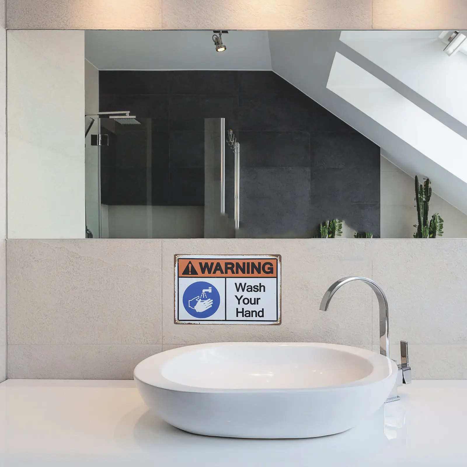 Wash Your Hands Sign Made of Strong Iron Material Safety Warning Sign for Bathroom Lab Office School Promotes Hygiene Clean
Wash Your Hands Sign Made of Strong Iron Material Safety Warning Sign for Bathroom Lab Office School Promotes Hygiene Clean