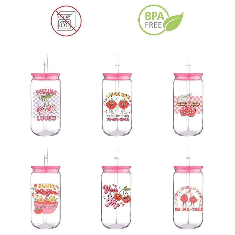 Valentine Fruits Printed Transfer BPA Free Plastic Straw Cup Comes With Sreaw And Cup Lid Can Coffee 16 OZ Flower Cherry
Valentine Fruits Printed Transfer BPA Free Plastic Straw Cup Comes With Sreaw And Cup Lid Can Coffee 16 OZ Flower Cherry