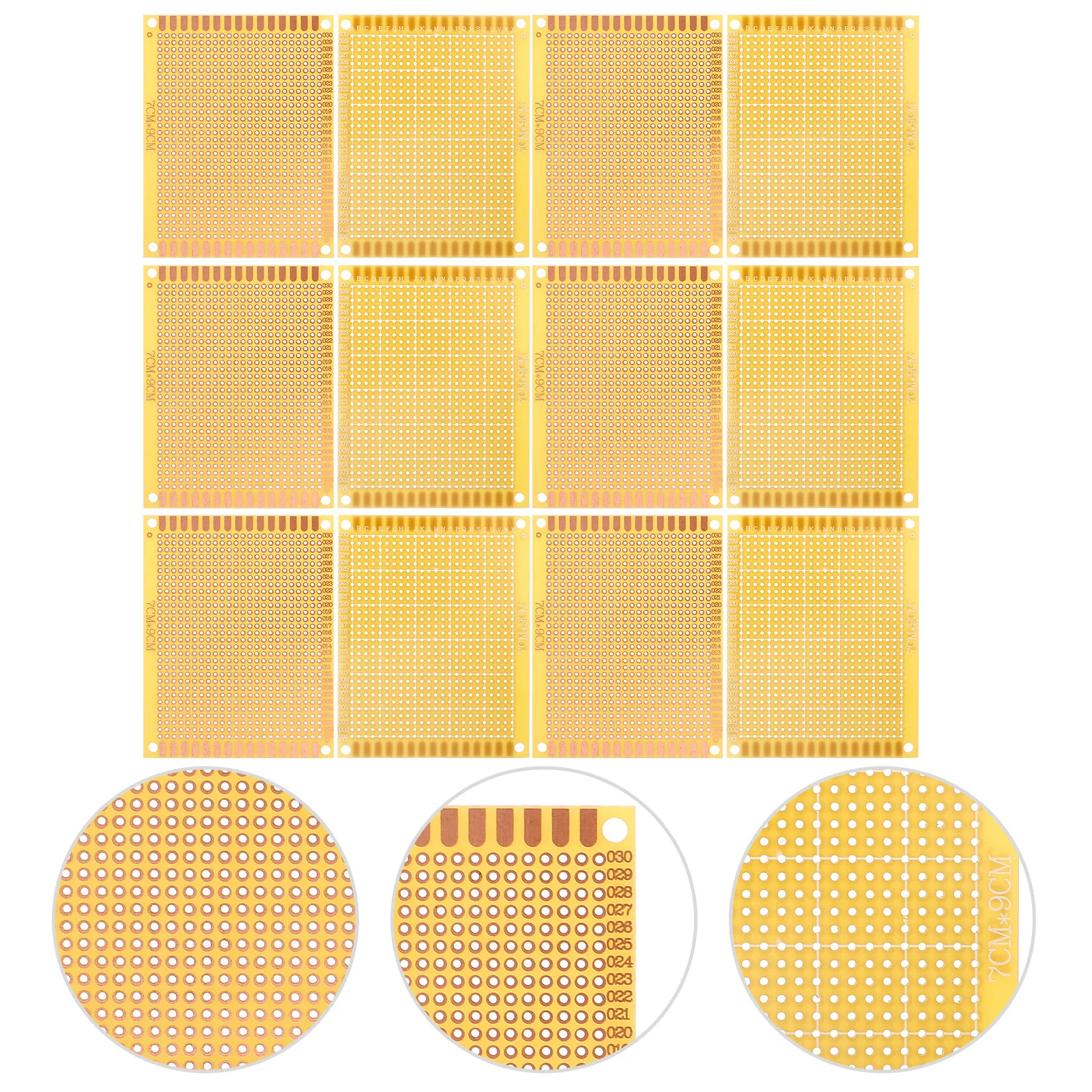 12Pcs Circuit Board Solid Sturdy Pcb Double Side Testing Board DIY Electronics Breadboard Experiment Plate Replacement
12Pcs Circuit Board Solid Sturdy Pcb Double Side Testing Board DIY Electronics Breadboard Experiment Plate Replacement