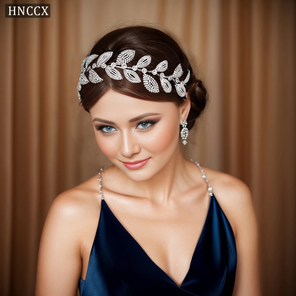 Silver Color Rhinestone Leaf Shape Bride Tiara Woman Rhinestone Wedding Hair Accessories Bridal Headband for Party CP578
Silver Color Rhinestone Leaf Shape Bride Tiara Woman Rhinestone Wedding Hair Accessories Bridal Headband for Party CP578