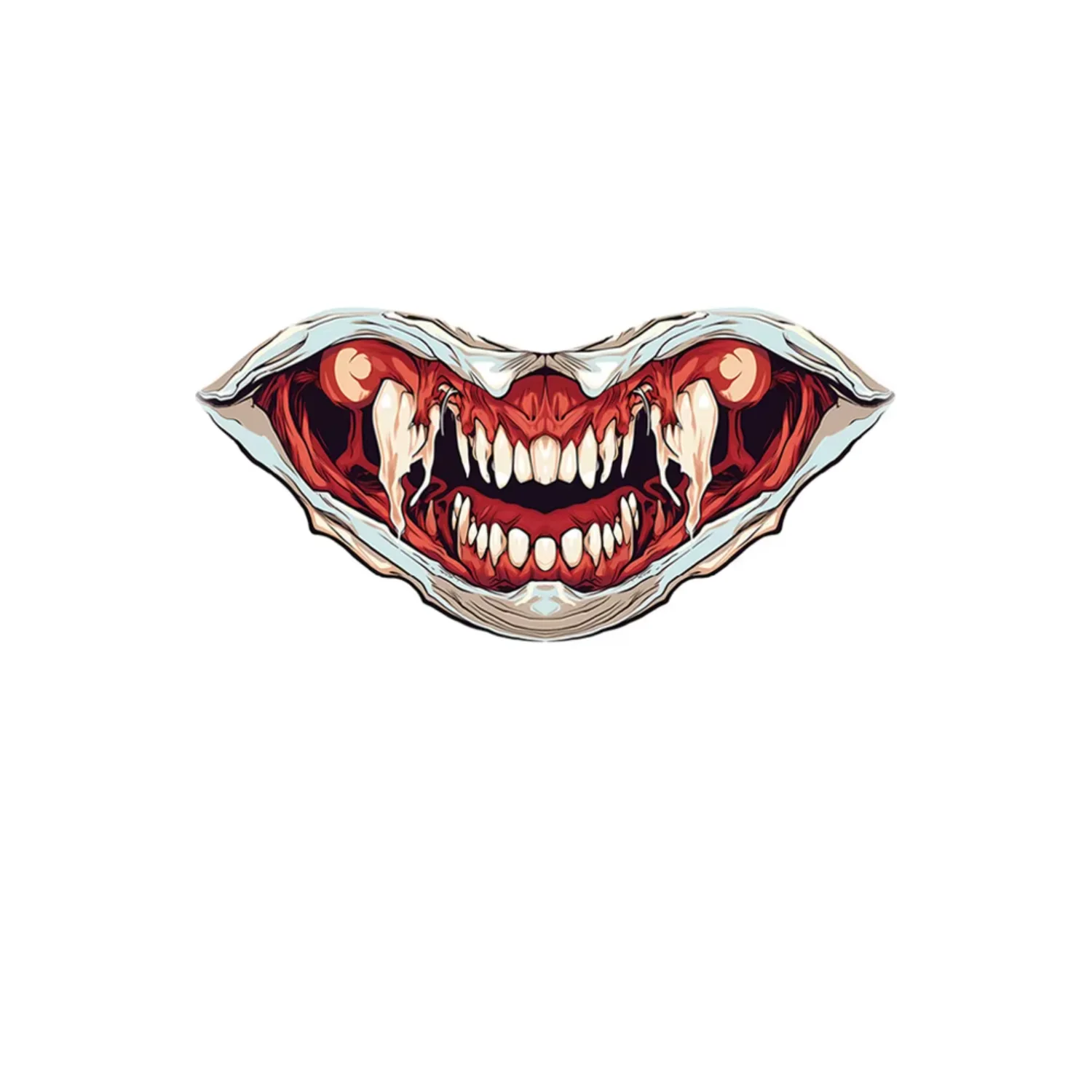 Halloween Horror Big Mouth Face Sticker Tattoo Stickers Funny Makeup Sticker Ghost Festival Dressing halloween decoration
Halloween Horror Big Mouth Face Sticker Tattoo Stickers Funny Makeup Sticker Ghost Festival Dressing halloween decoration