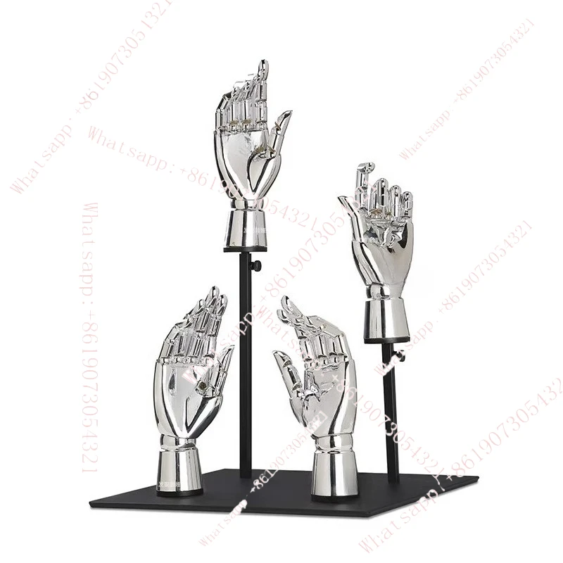 Hand model props clothing store window display high-end electroplated gold silver prosthetic hand model articulated hand woman
Hand model props clothing store window display high-end electroplated gold silver prosthetic hand model articulated hand woman