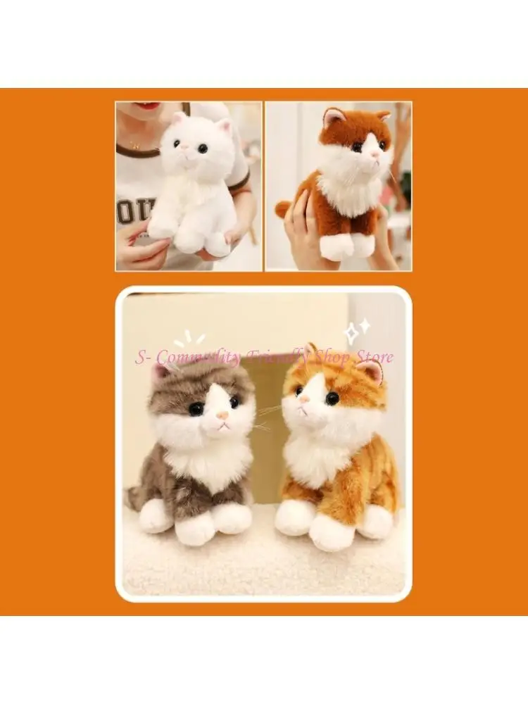 85AE Life Like Sitting Postures Cats Plush Animal Toy Living Room Sofa Car Decoration
85AE Life Like Sitting Postures Cats Plush Animal Toy Living Room Sofa Car Decoration