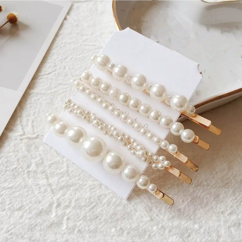 5Pcs Elegant Hair Jewelry Metal Women Girls Pearl Flower Hairpins Crystal Hair Clip Headdress Jewelry Vintage Barrettes
5Pcs Elegant Hair Jewelry Metal Women Girls Pearl Flower Hairpins Crystal Hair Clip Headdress Jewelry Vintage Barrettes