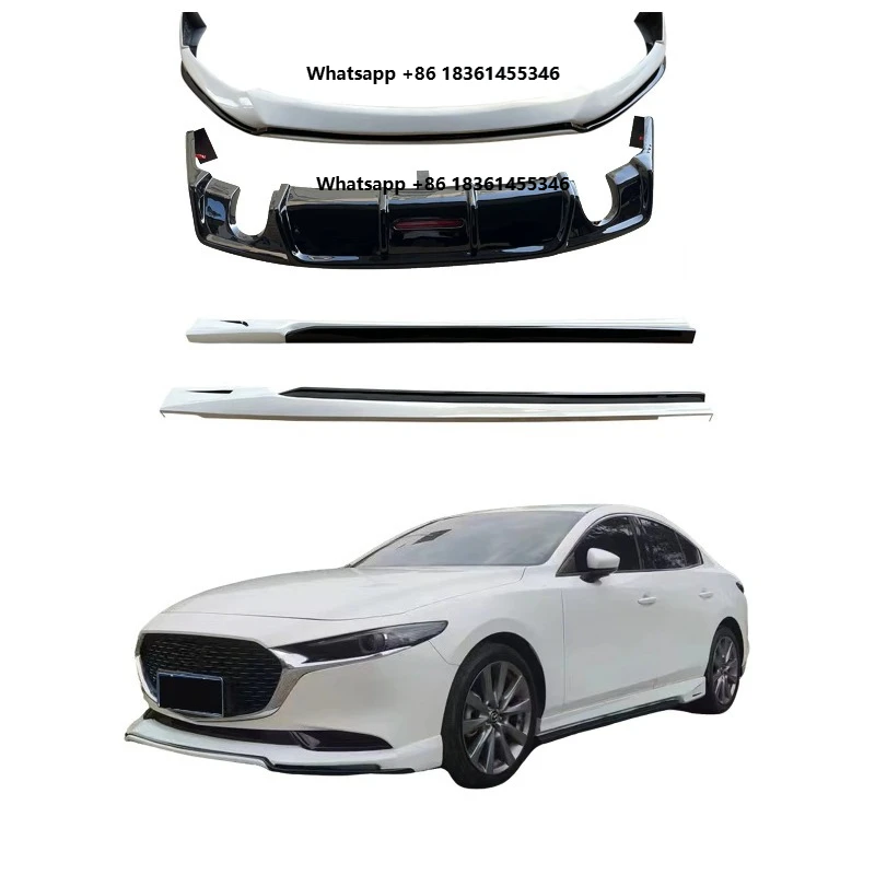 For 3 Axela(2019-2022) New Front Shovel Side Skirt Rear Lip Tail Saibote Kit Modified Surround Body Kit
For 3 Axela(2019-2022) New Front Shovel Side Skirt Rear Lip Tail Saibote Kit Modified Surround Body Kit