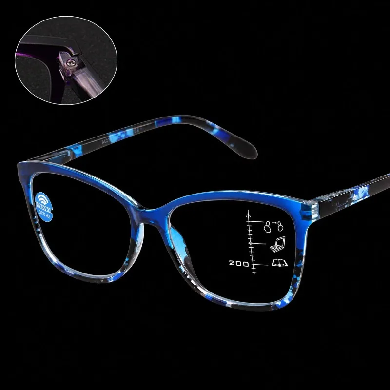 Progressive Multifocal Reading Glasses +1.0 +1.5 +2.0 +2.5 +3.0 +3.5 Spring Eyeglass Legs Anti Blue Light Eyeglass Lens
Progressive Multifocal Reading Glasses +1.0 +1.5 +2.0 +2.5 +3.0 +3.5 Spring Eyeglass Legs Anti Blue Light Eyeglass Lens