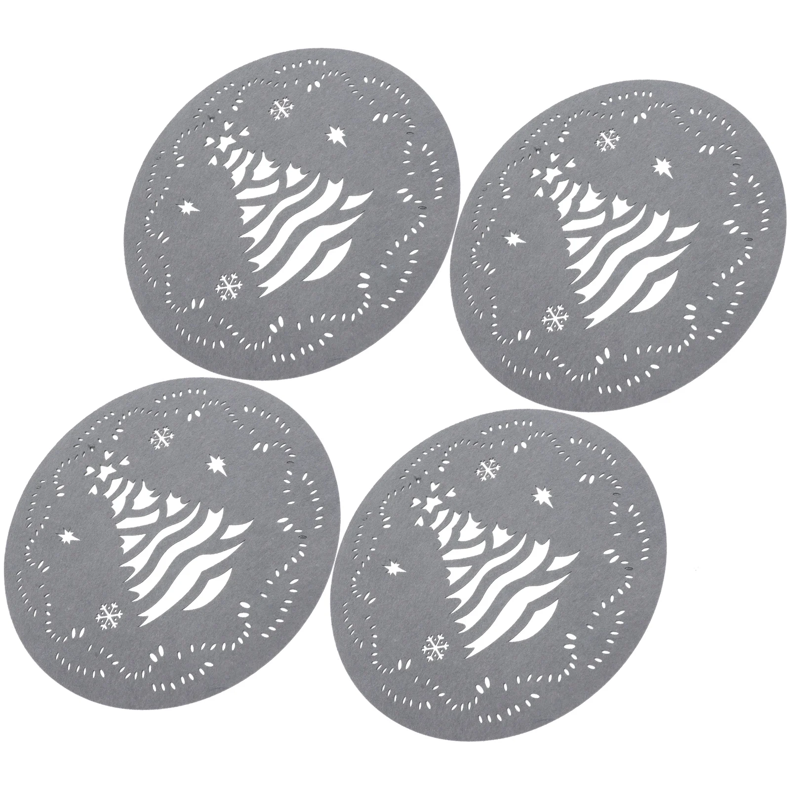 4 Pcs Christmas Tree Coasters Table Decor Paper Placemats Holiday Celebrity Dining Accessories Felt Cloth Festive
4 Pcs Christmas Tree Coasters Table Decor Paper Placemats Holiday Celebrity Dining Accessories Felt Cloth Festive