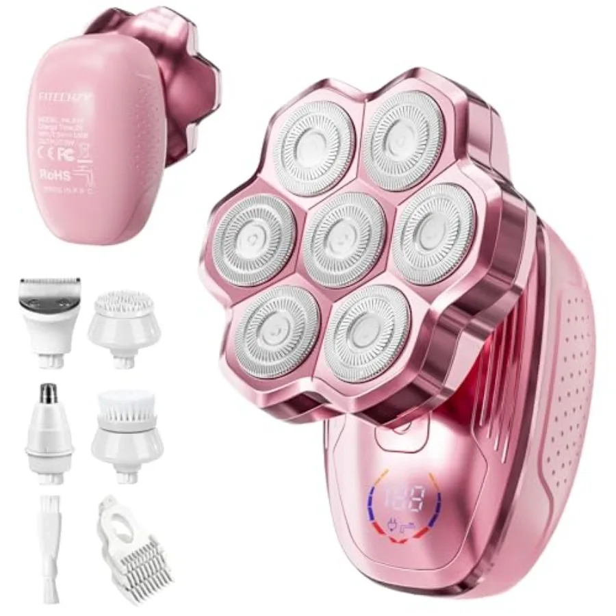 Electric Razors for Women Legs, 5-in-1 Electric Shaver for Women and Body Shaver, Waterproof Wet/Dry 7-Blade Women's Electric S
Electric Razors for Women Legs, 5-in-1 Electric Shaver for Women and Body Shaver, Waterproof Wet/Dry 7-Blade Women's Electric S