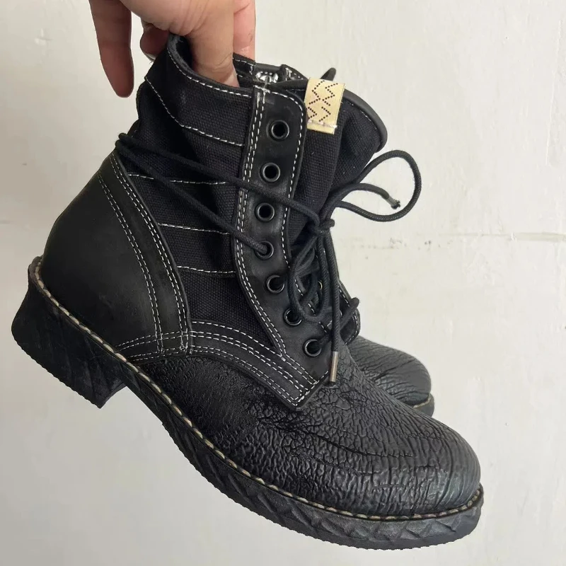 High Street VISVIM/мужские ботинки из натуральной кожи, мужские удобные ботинки, мужская модная обувь, повседневная спортивная обувь для мужчин
High Street VISVIM/мужские ботинки из натуральной кожи, мужские удобные ботинки, мужская модная обувь, повседневная спортивная обувь для мужчин