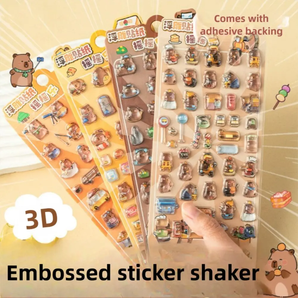 Cartoon Capybara 3D Relief Stickers DIY Multicolor AndWobble Jelly Sticker Diary Scrapbooking Resin Emboss Stationery Sticker
Cartoon Capybara 3D Relief Stickers DIY Multicolor AndWobble Jelly Sticker Diary Scrapbooking Resin Emboss Stationery Sticker